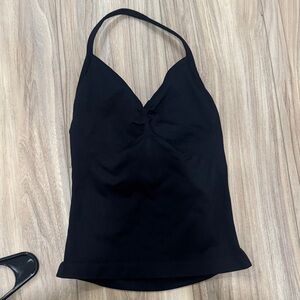 DFYNE Black Halter Camisole Top